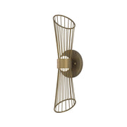 Zeta LED Wall Sconce - Natural Aged Brass