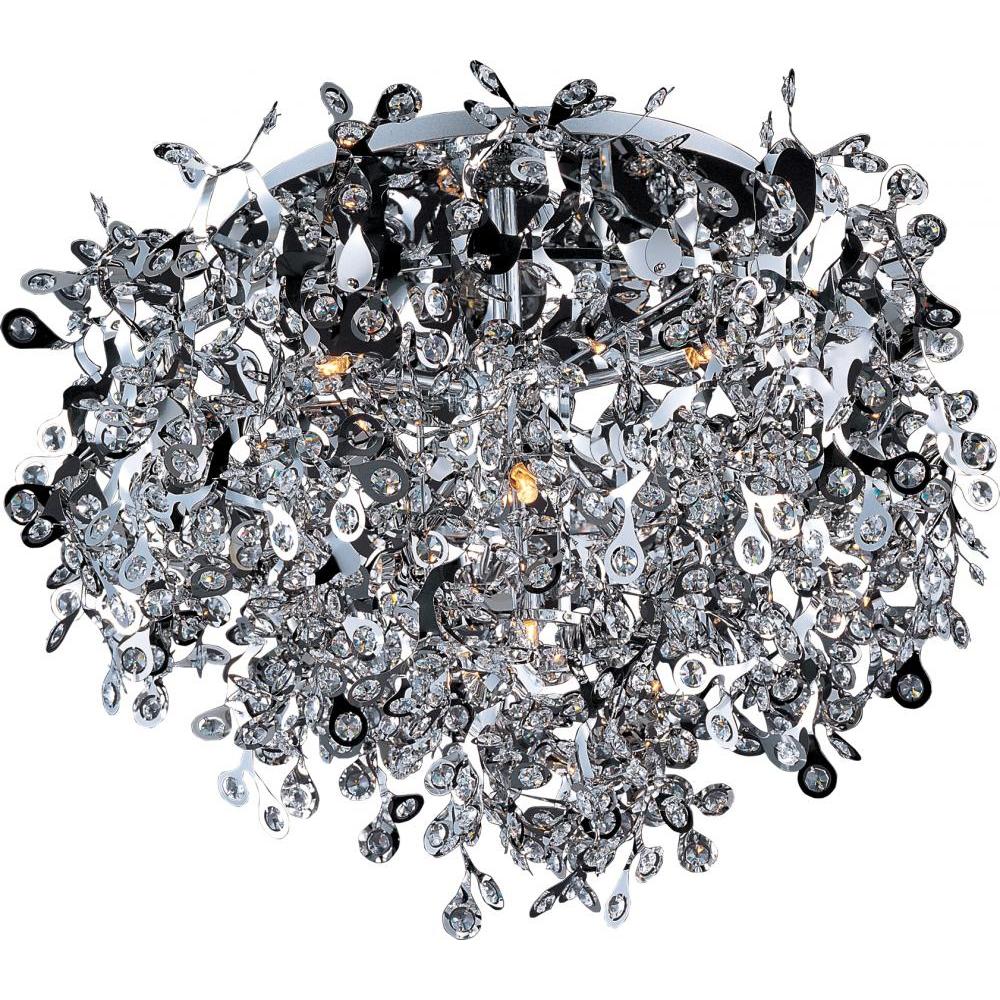 Comet 25 Inch Flush Mount Light – Polished Chrome