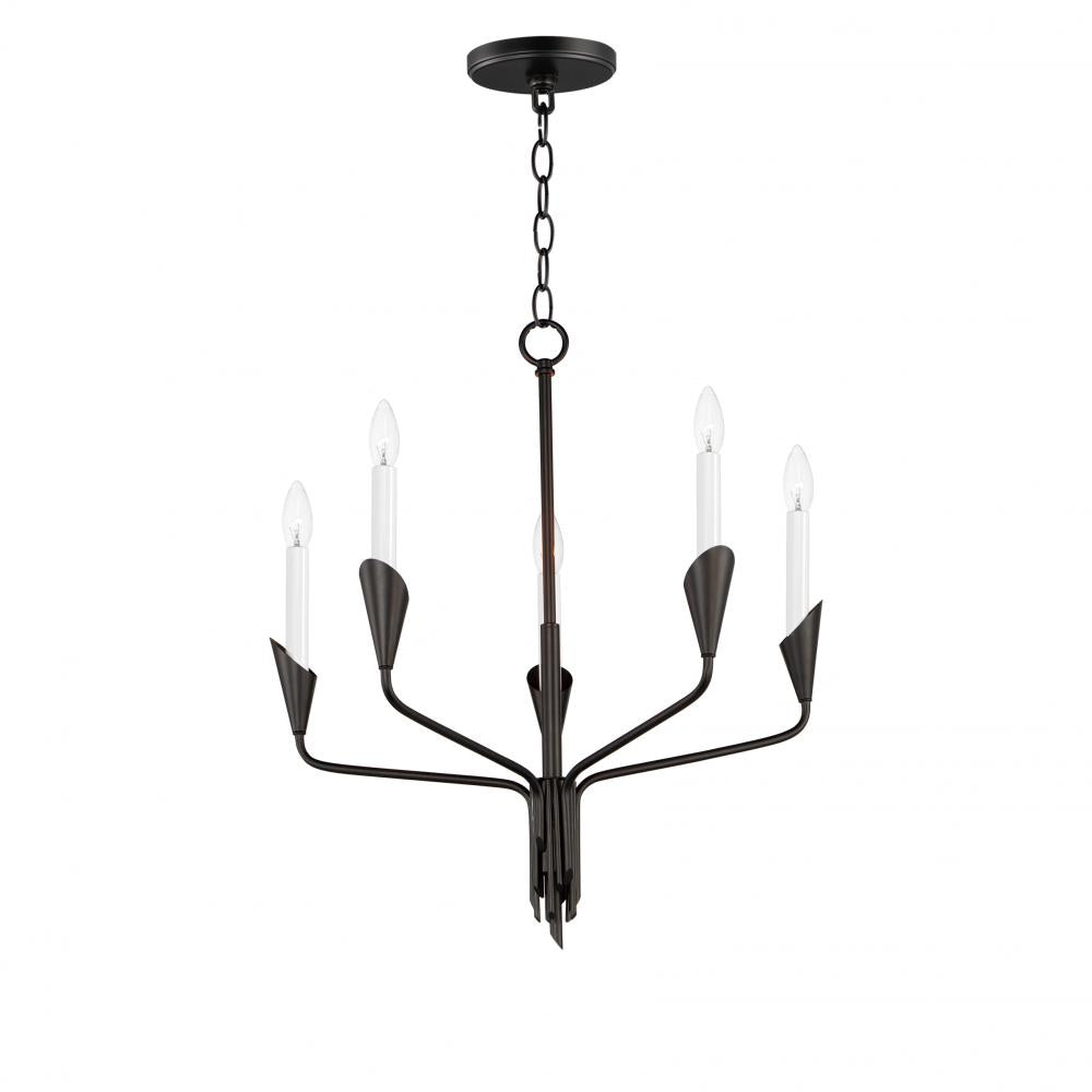 Calyx 22 Inch Chandelier – Black