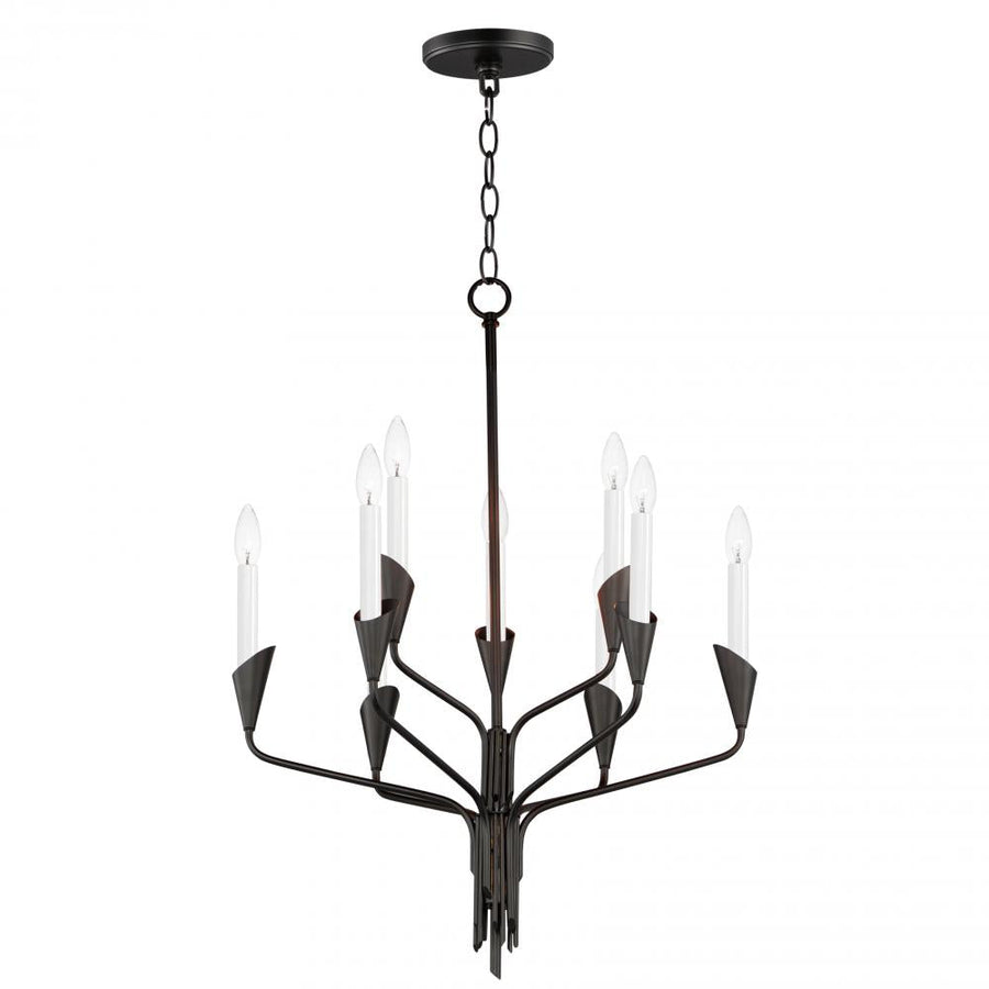 Calyx 24.5 Inch Chandelier – Black