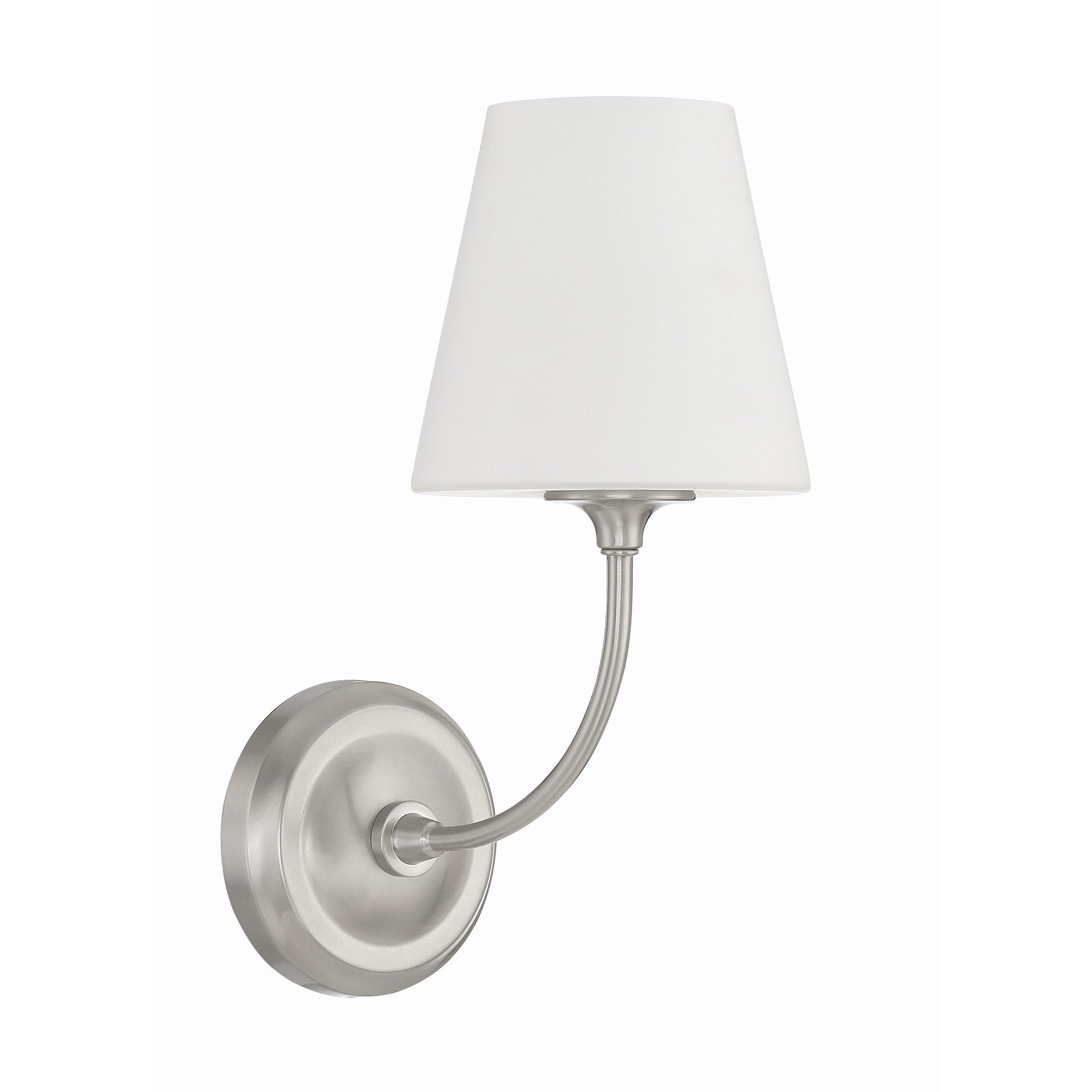 Crystorama Sylvan 2441-OP-BN – 6 Inch – 1 Light – Sconce – Brushed Nickel – Damp Rated