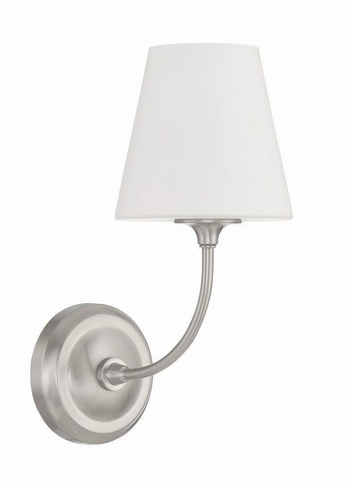 Crystorama SYLVAN 2441-OP-BN Sconce Contemporary - Brushed Nickel