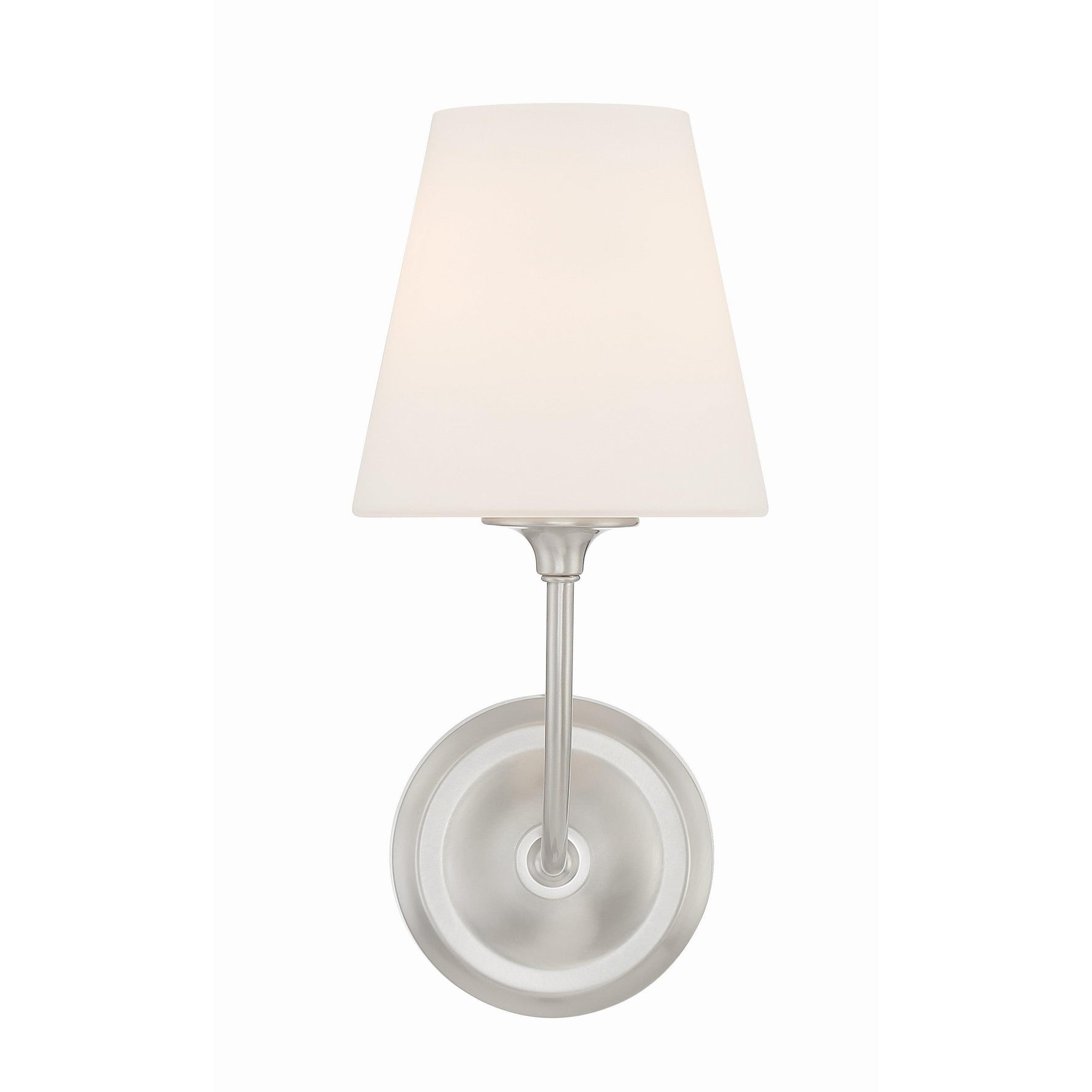 Crystorama Sylvan 2441-OP-BN – 6 Inch – 1 Light – Sconce – Brushed Nickel – Damp Rated