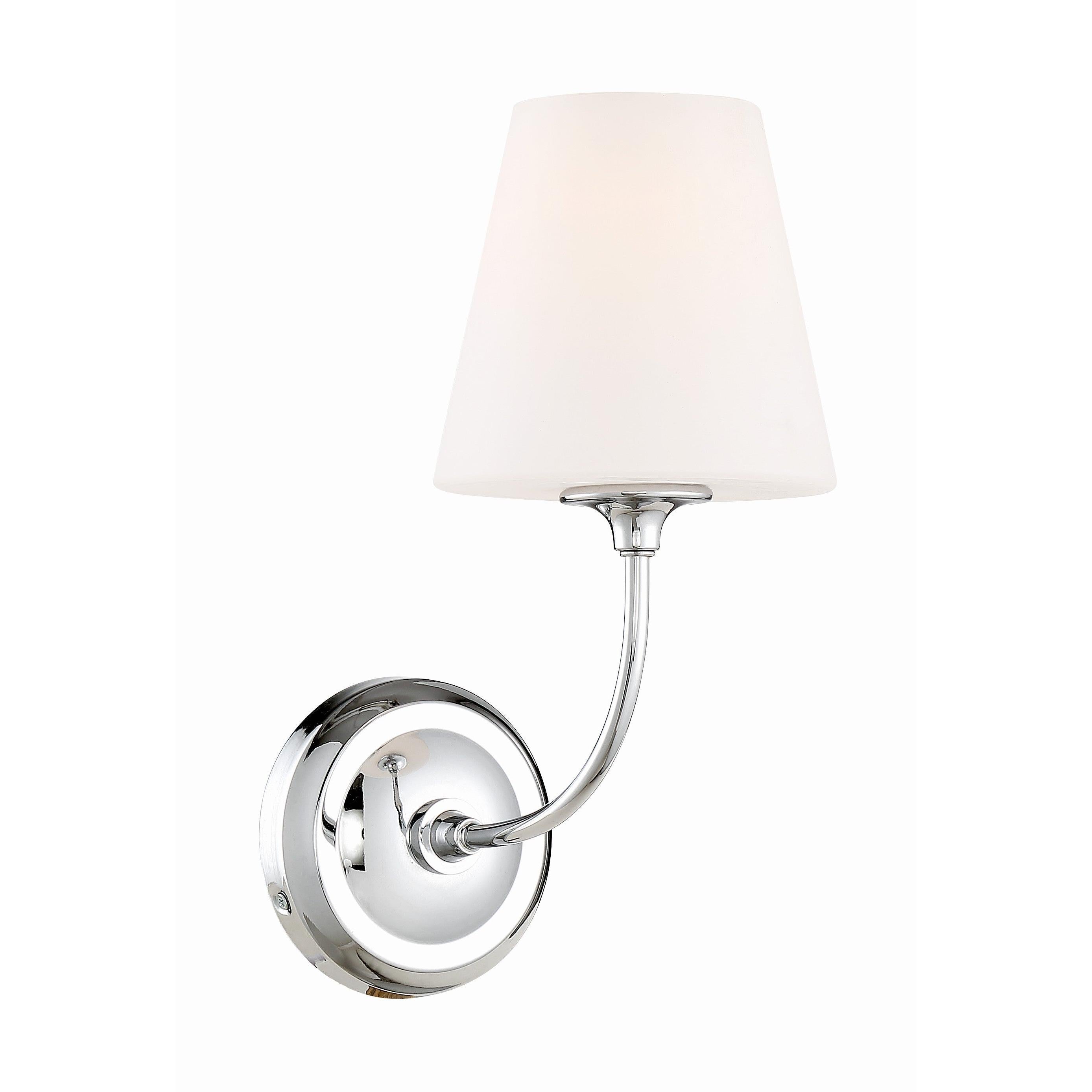 Crystorama Sylvan 2441-OP-CH – 6 Inch – 1 Light – Sconce – Polished Chrome – Damp Rated