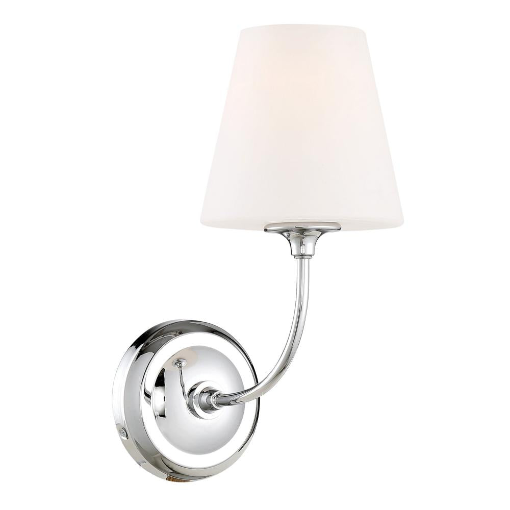 Crystorama SYLVAN 2441-OP-CH Sconce Contemporary - Polished Chrome