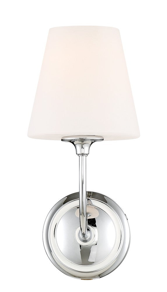 Crystorama SYLVAN 2441-OP-CH Sconce Contemporary - Polished Chrome