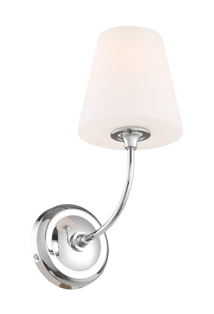 Crystorama SYLVAN 2441-OP-CH Sconce Contemporary - Polished Chrome