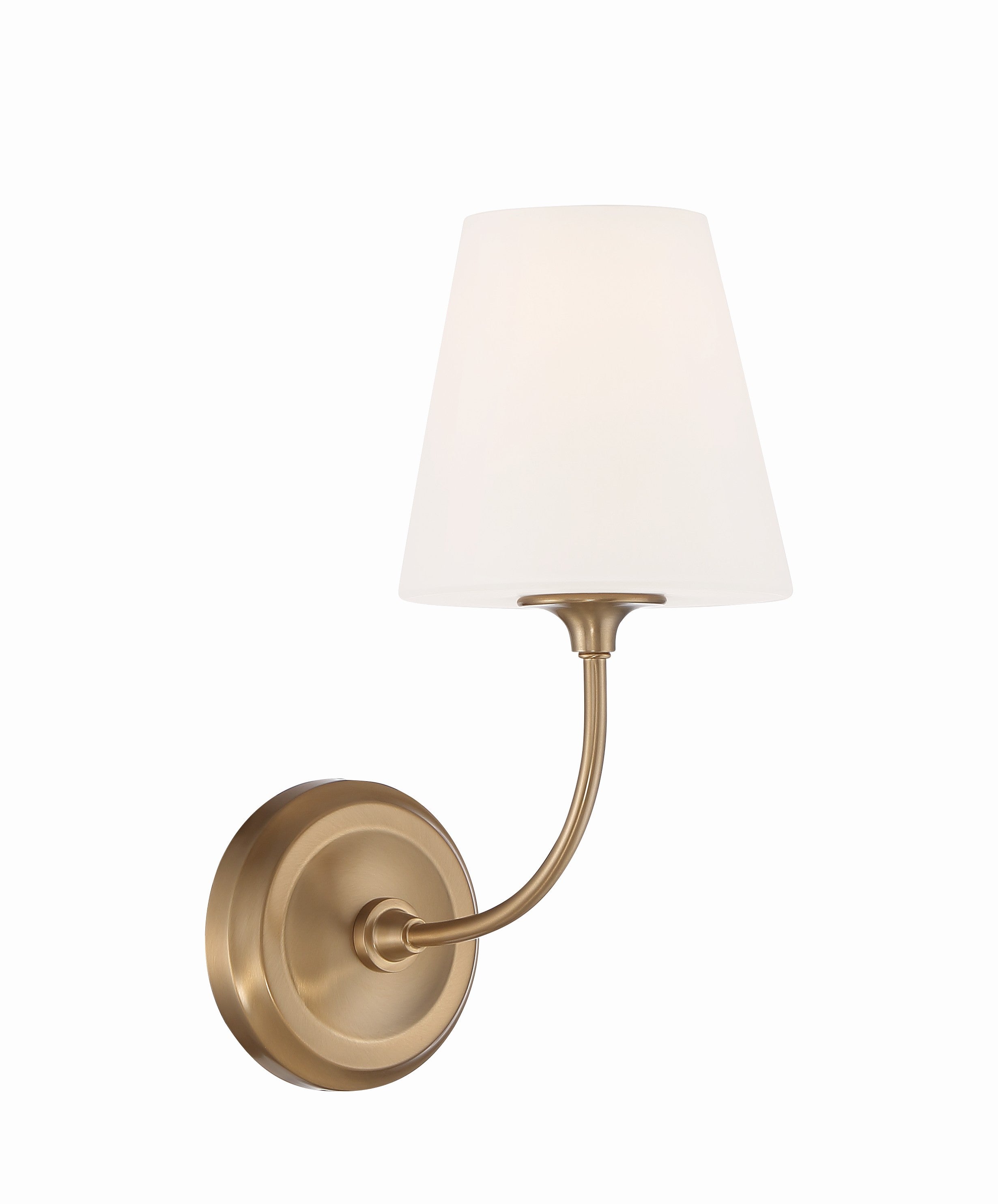 Crystorama Sylvan 2441-OP-VG – 6 Inch – 1 Light – Sconce – Vibrant Gold – Damp Rated