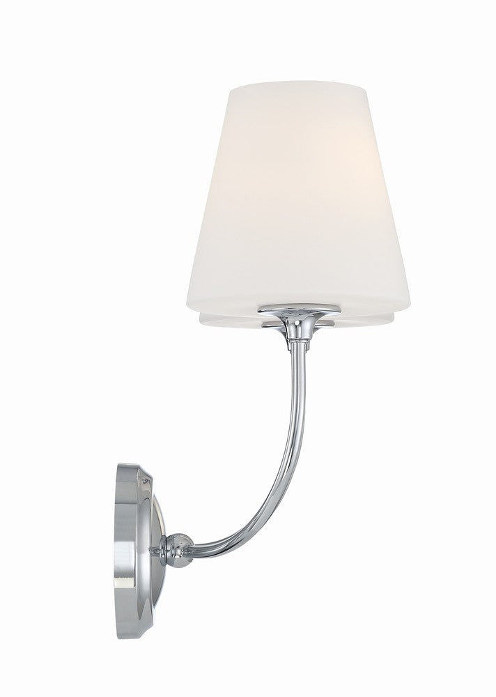 Crystorama SYLVAN 2442-OP-CH Sconce Contemporary - Polished Chrome