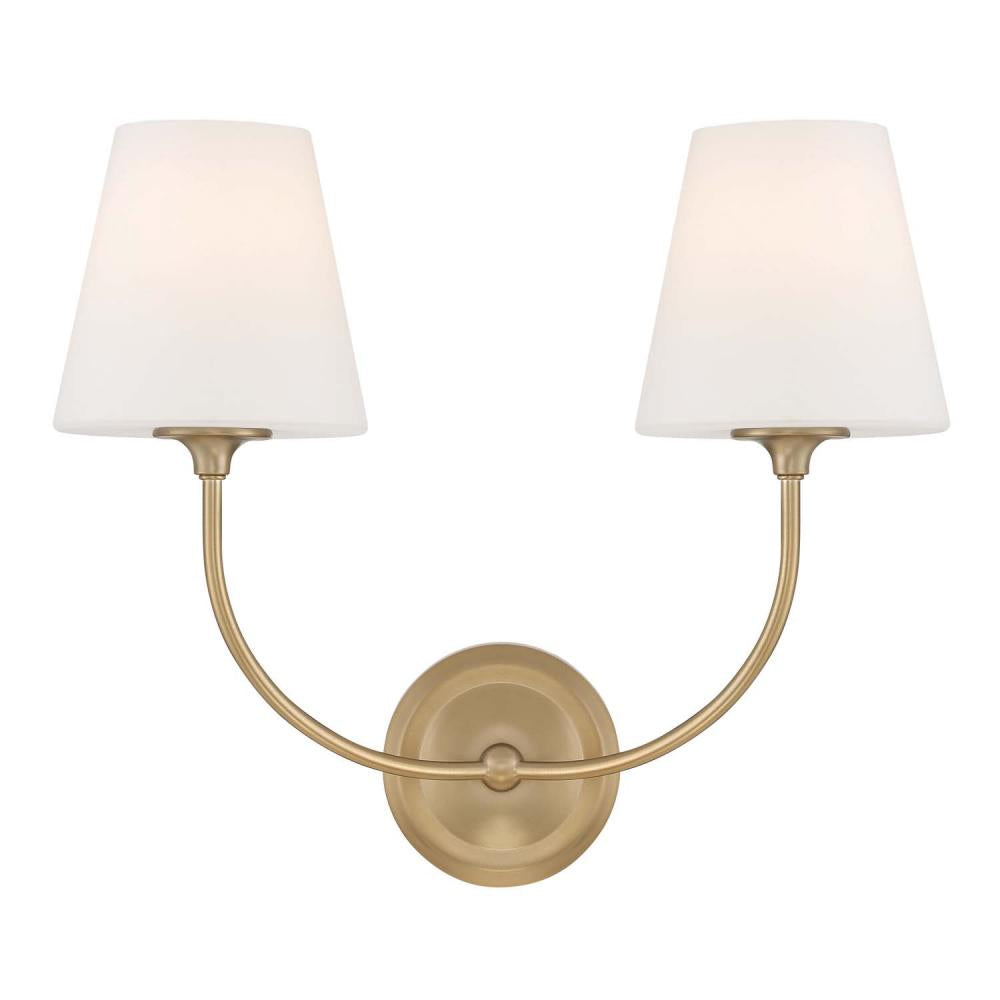 Libby Langdon Sylvan 2 Light Vibrant Gold Sconce
