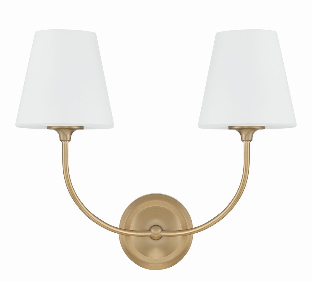 Crystorama SYLVAN 2442-OP-VG Sconce Contemporary - Vibrant Gold