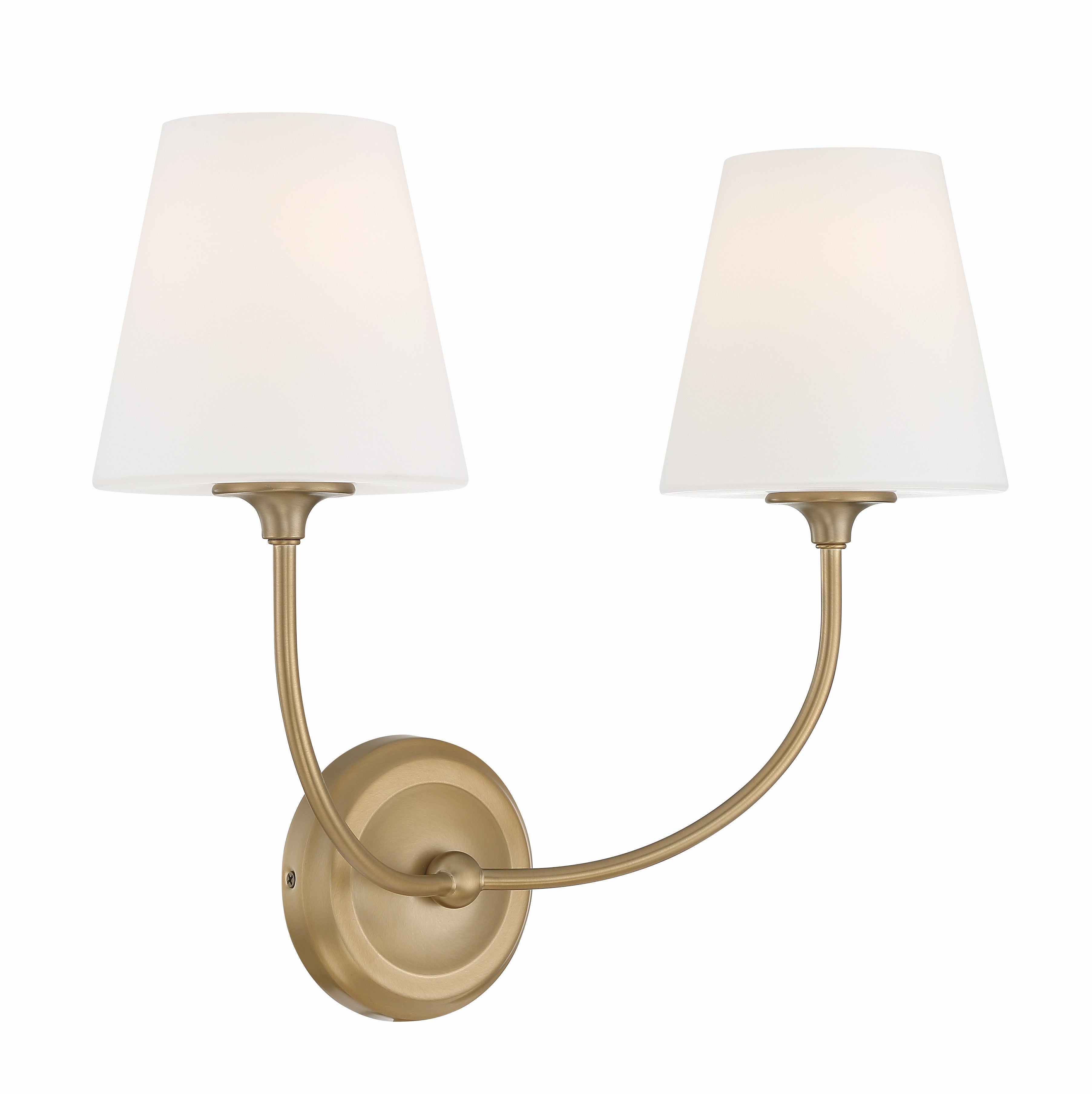 Crystorama Sylvan 2442-OP-VG – 17 Inch – 2 Light – Sconce – Vibrant Gold – Damp Rated