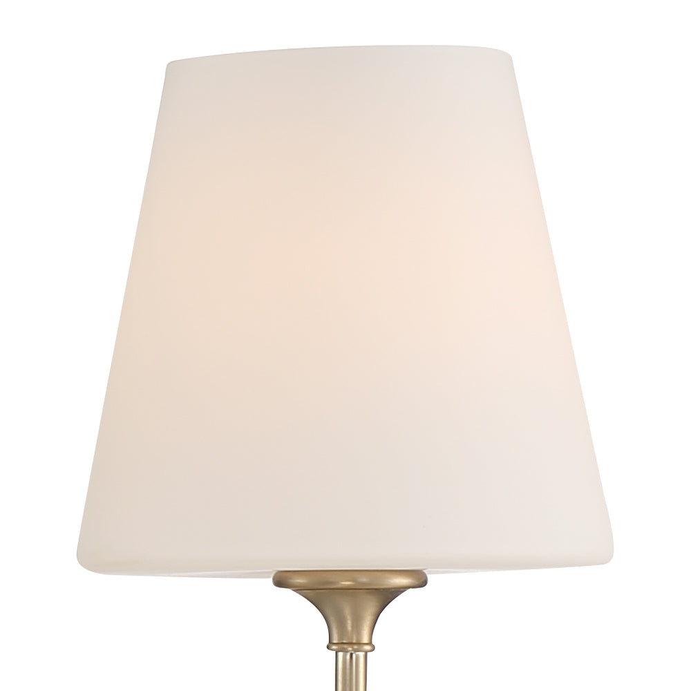 Crystorama 2443-OP-VG Vanity Light Fixture, UL Damp Rated, Vibrant Gold