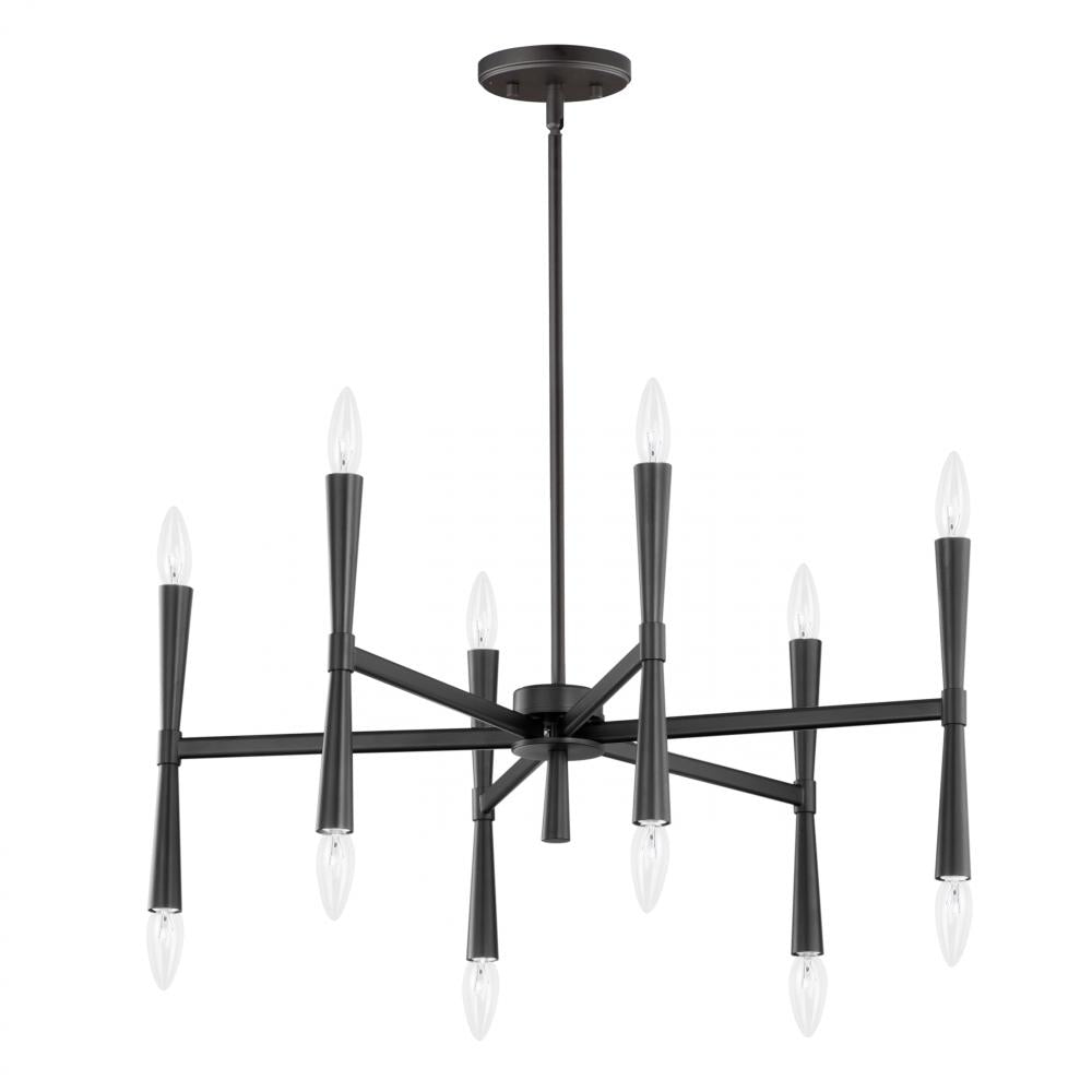 Rome 29.25 Inch Chandelier – Black
