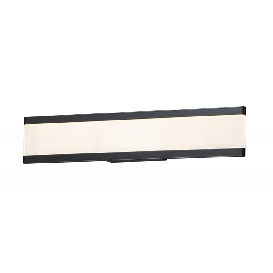 Maxim Lighting 24754FTBK Visor 24 Inch Bathroom Vanity - Black