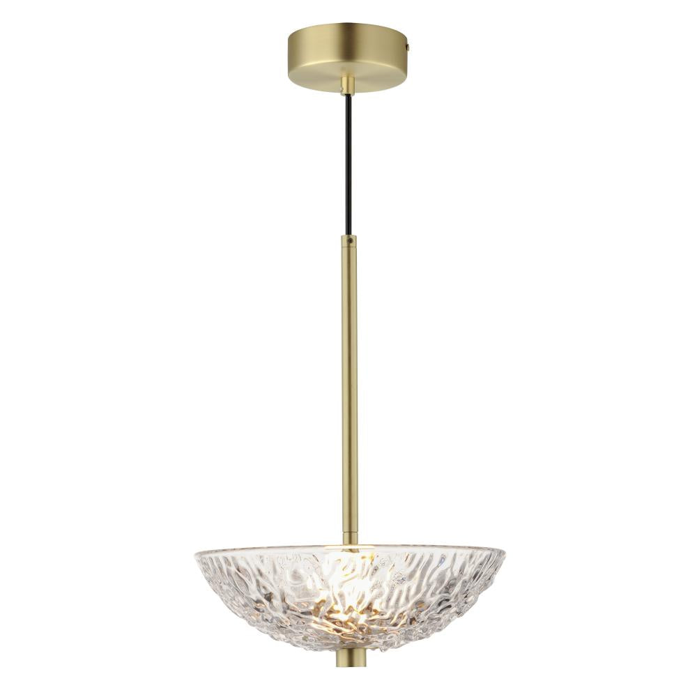 Metropolis 10 Inch Semi Flush Mount Light – Satin Brass