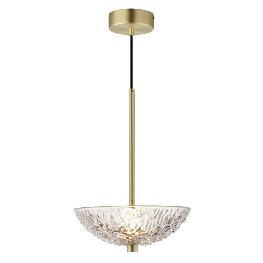 Maxim Lighting 24981TCSBR Metropolis 10 Inch Semi Flush Mount Light – Satin Brass