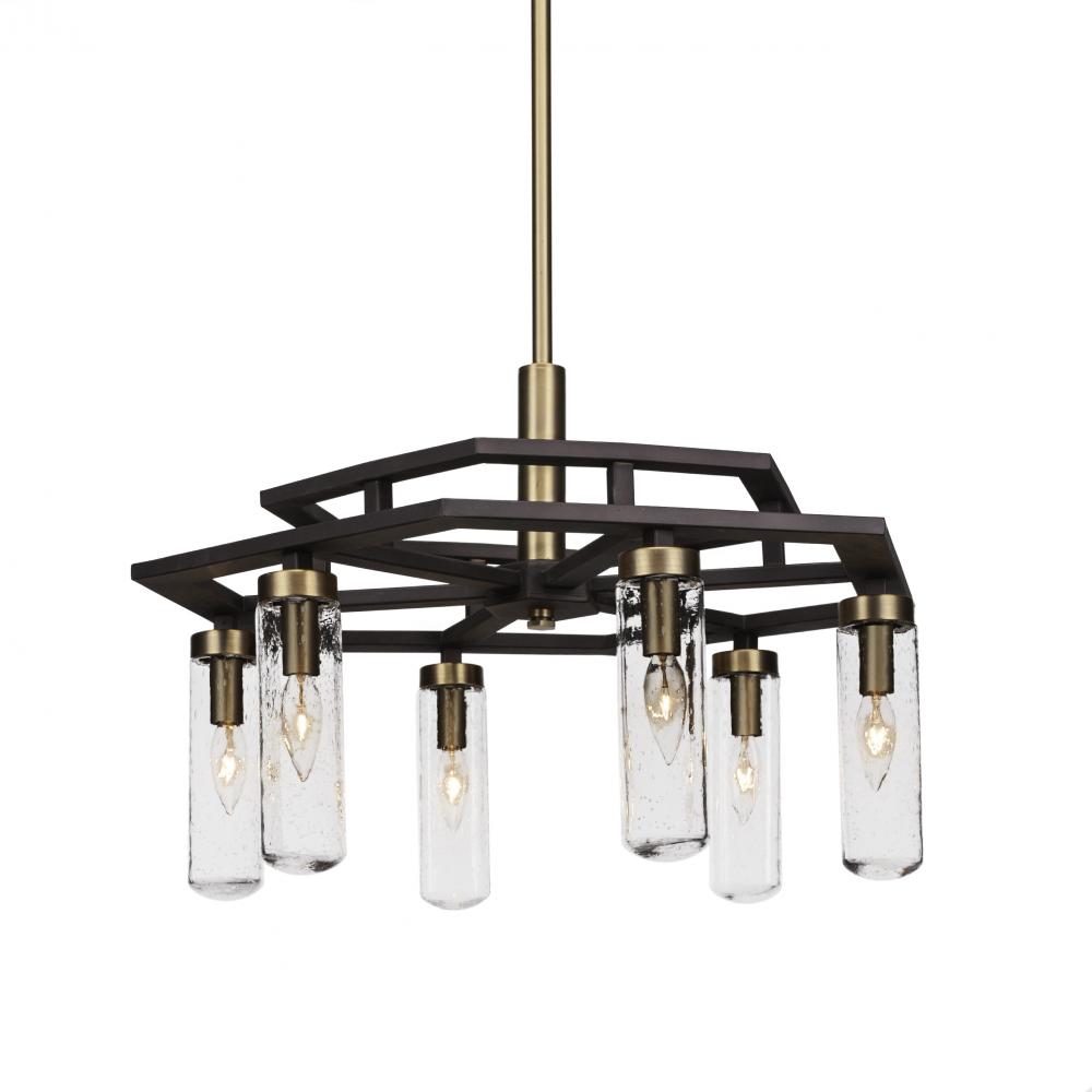 Toltec Company SALINDA 2506-ESBR-600 Chandelier Transitional - Brass