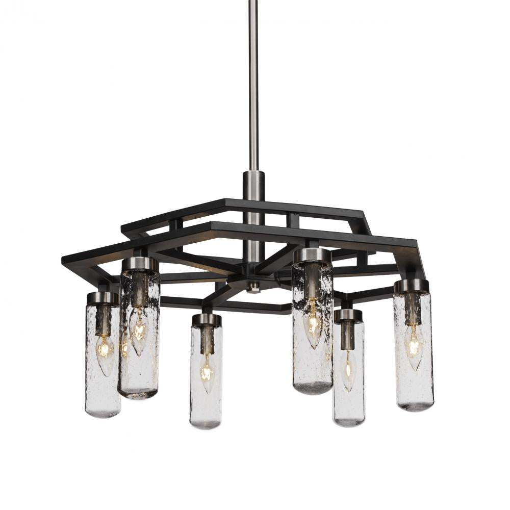 Toltec Company SALINDA 2506-MBBN-600 Chandelier Transitional - Black