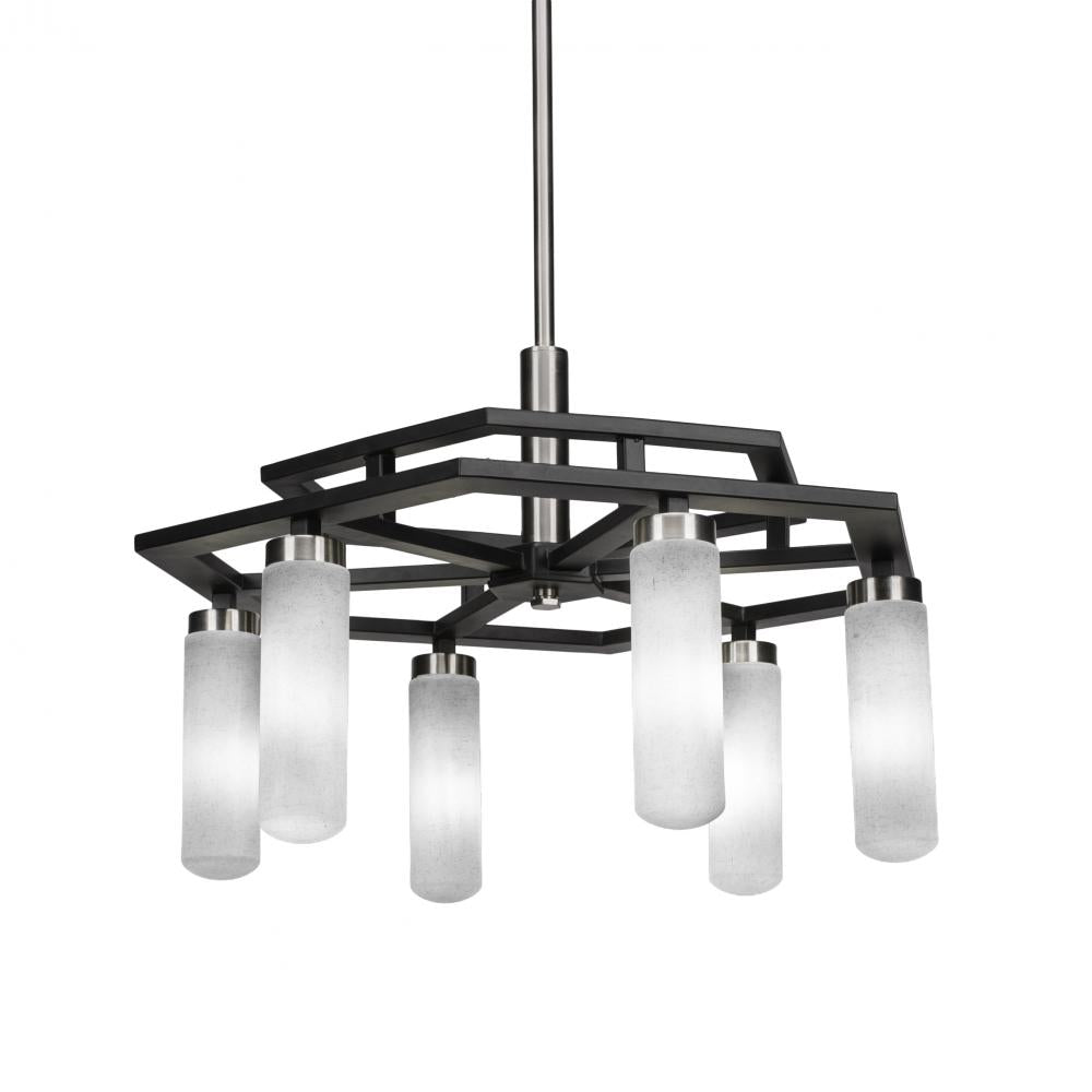 Toltec Company SALINDA 2506-MBBN-601 Chandelier Transitional - Black