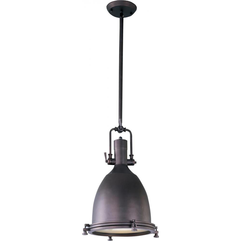 Hi-Bay 14.25 Inch Semi Flush Mount Light – Bronze