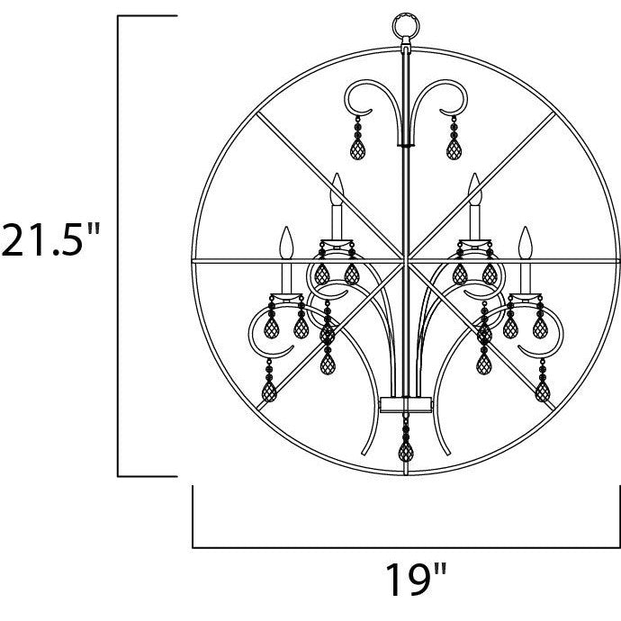 Maxim Lighting ORBIT 25142OI Pendant Country Rustic - Bronze