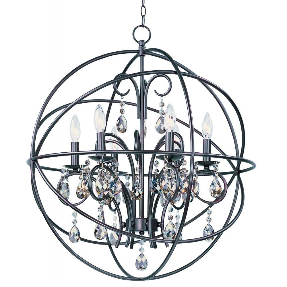Orbit 25 Inch Semi Flush Mount Light – Oil Rubbed Bronze