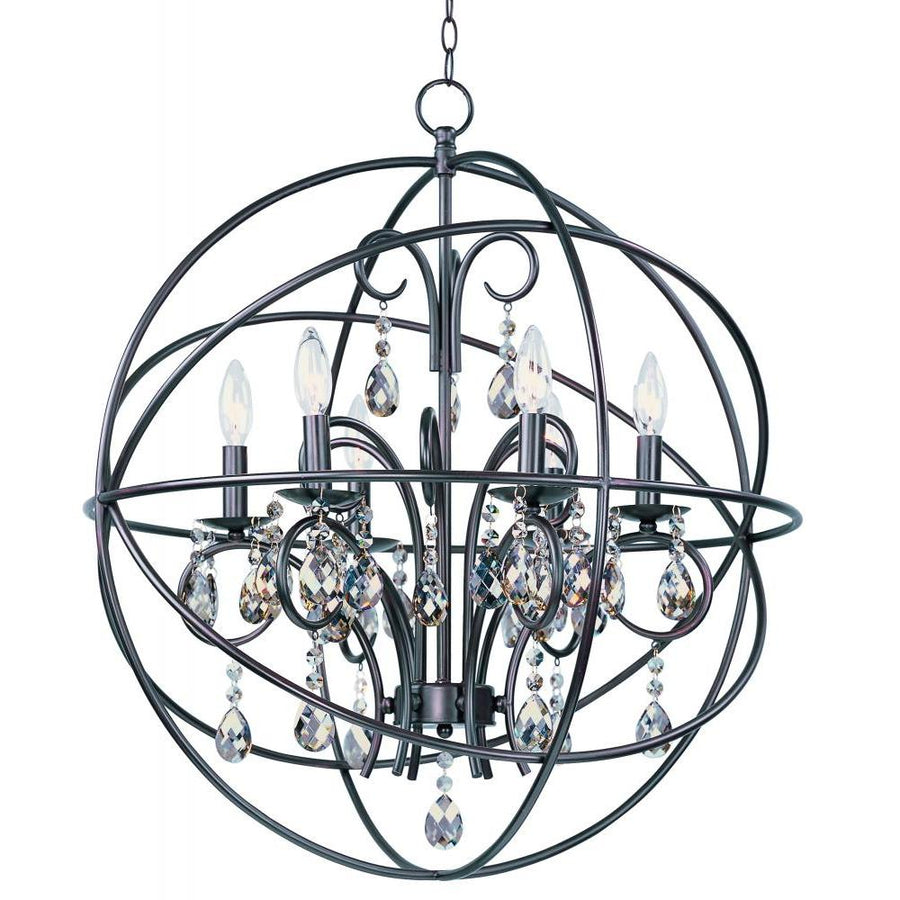 Maxim Lighting 25144OI Orbit 25 Inch Semi Flush Mount Light – Oil Rubbed Bronze