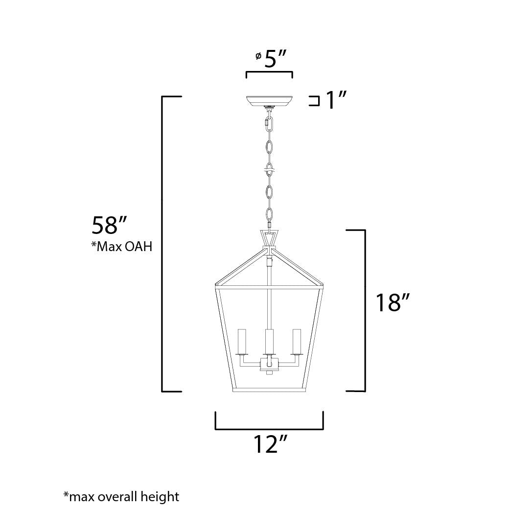 Maxim Lighting ABODE 25152TXBPN Chandelier Americana - Black