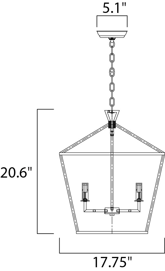 Abode-Single-Tier Chandelier