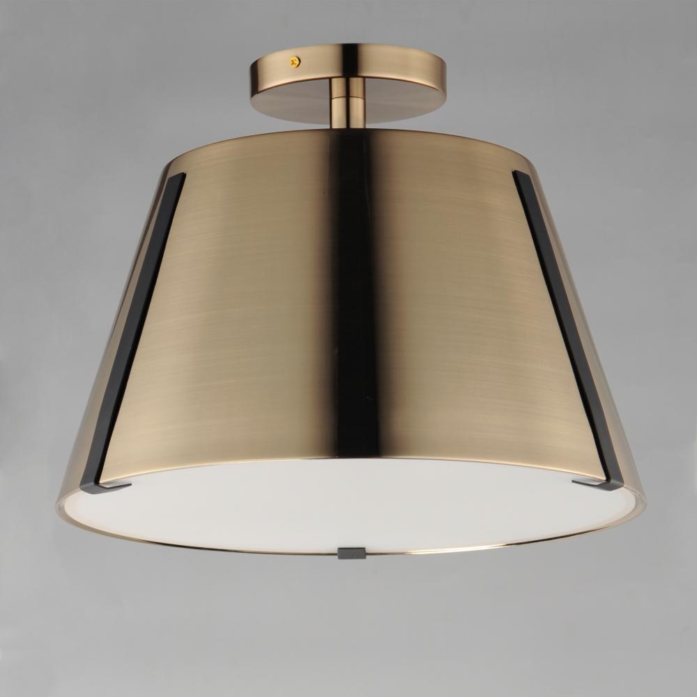 Maxim Lighting CARLO 25170DBZHR Semi Flush Mt Traditional - Brass