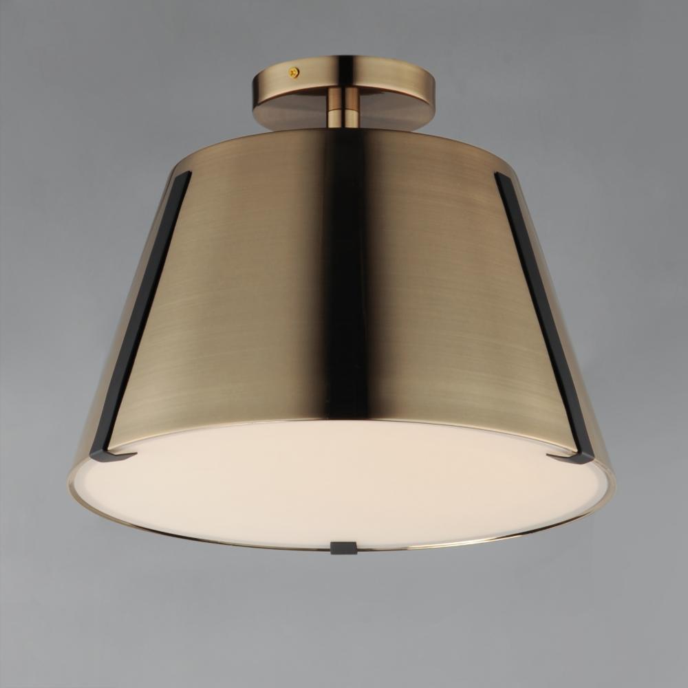 Maxim Lighting CARLO 25170DBZHR Semi Flush Mt Traditional - Brass