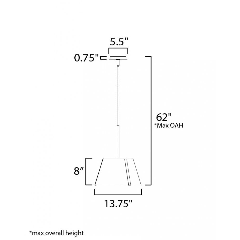 Maxim Lighting CARLO 25174DBZHR Pendant Traditional - Brass