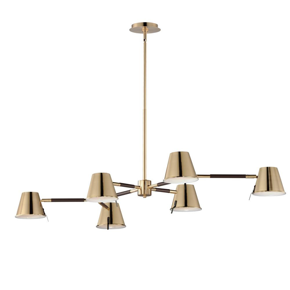 Maxim Lighting CARLO 25176DBZHR Chandelier Traditional - Brass