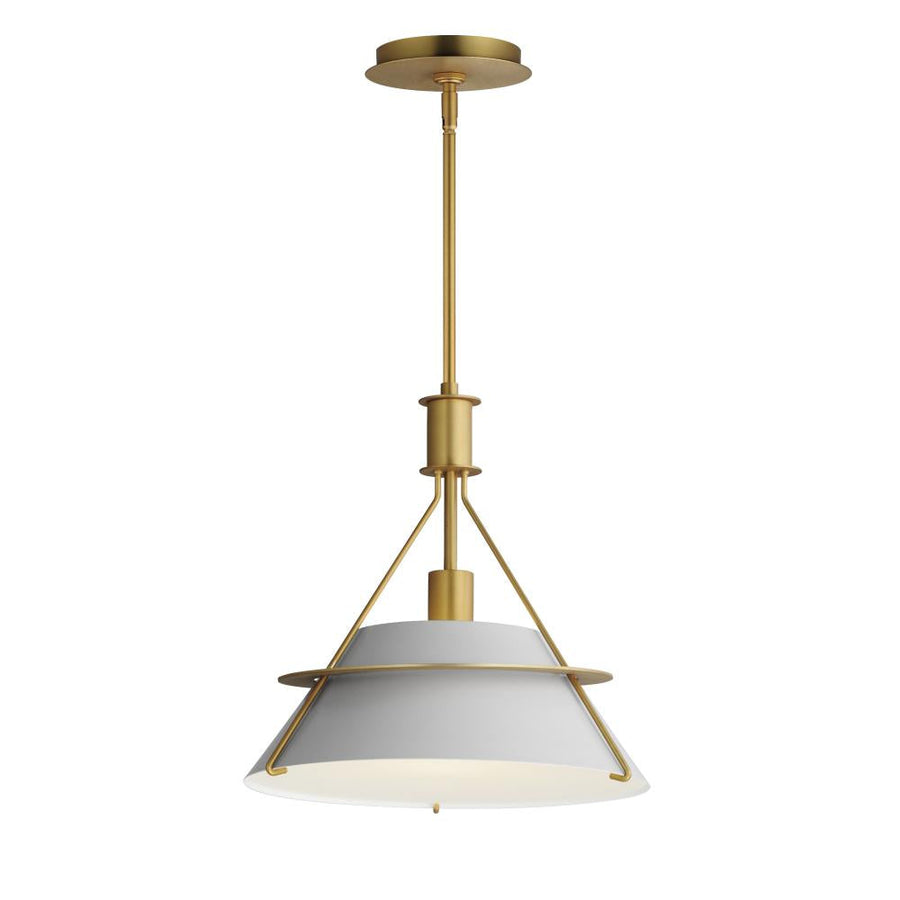 Maxim Lighting 25221LFGNAB Lucas 14.5 Inch Semi Flush Mount Light – Natural Aged Brass