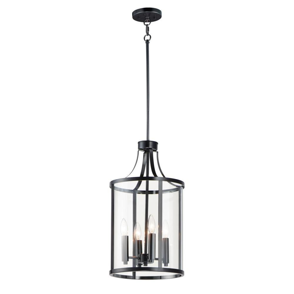 Sentinel 12 Inch Semi Flush Mount Light – Black