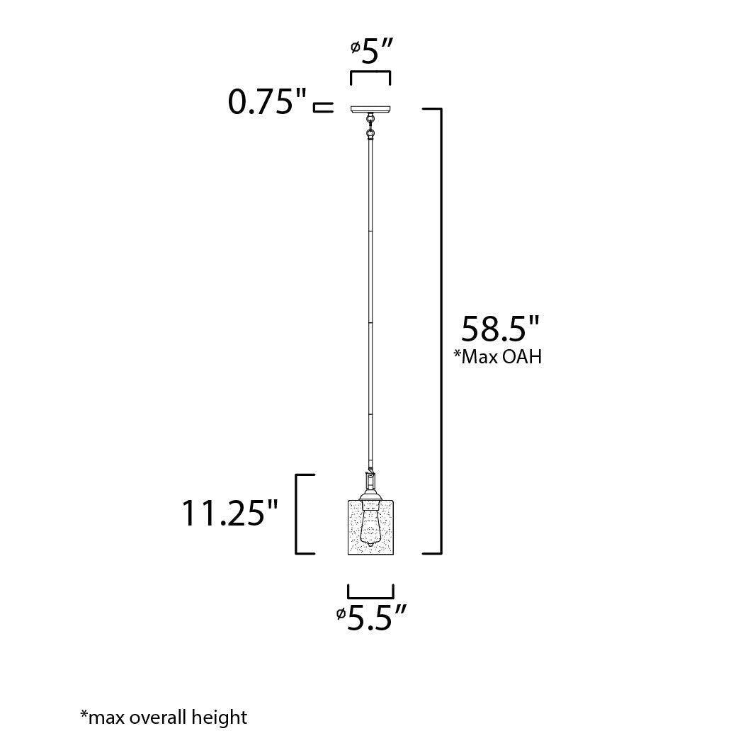 Maxim Lighting STONEHENGE 25279SSBZ Pendant Nautical - Bronze