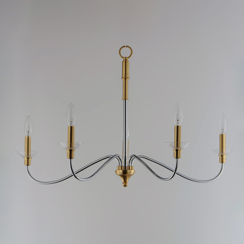 Maxim Lighting CLARION 25375CLPCSBR Chandelier Traditional - Brass