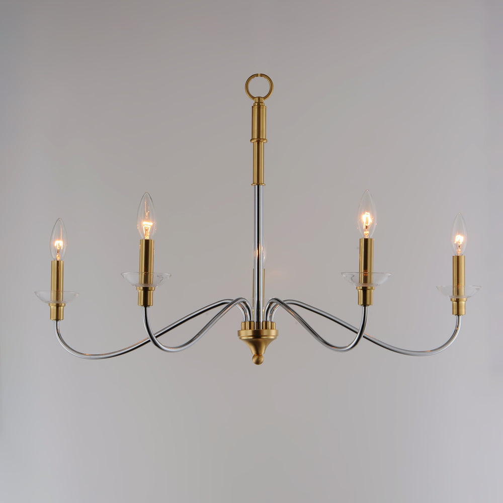 Maxim Lighting CLARION 25375CLPCSBR Chandelier Traditional - Brass