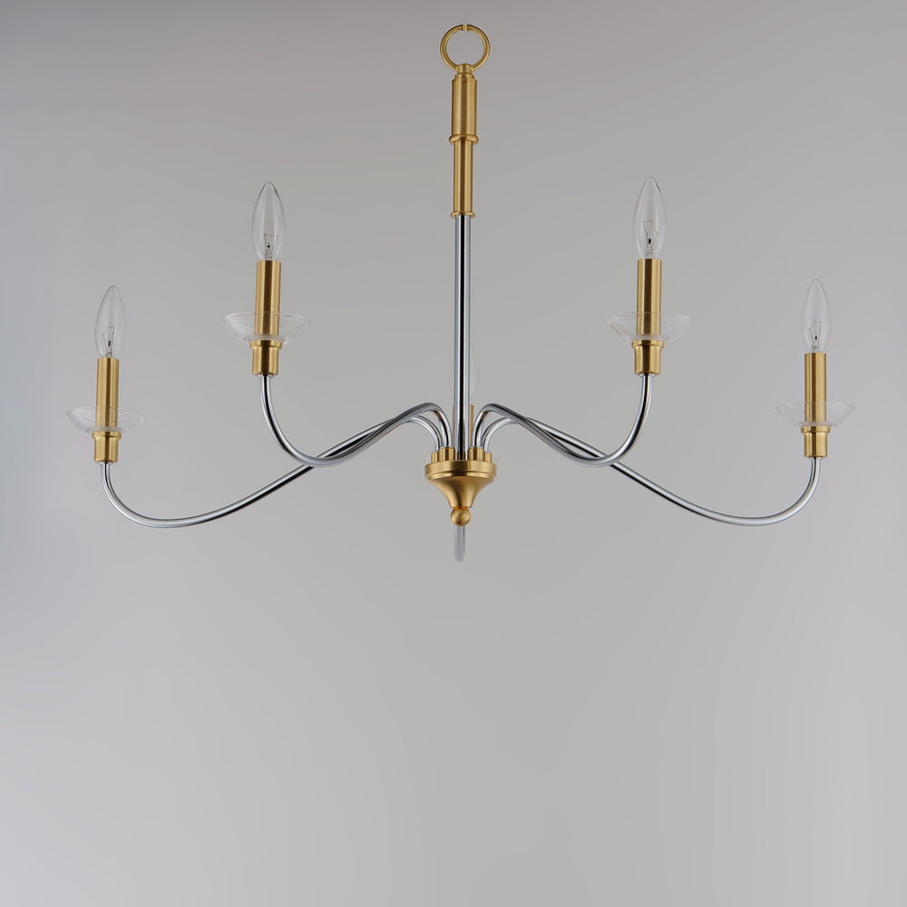 Maxim Lighting CLARION 25375CLPCSBR Chandelier Traditional - Brass