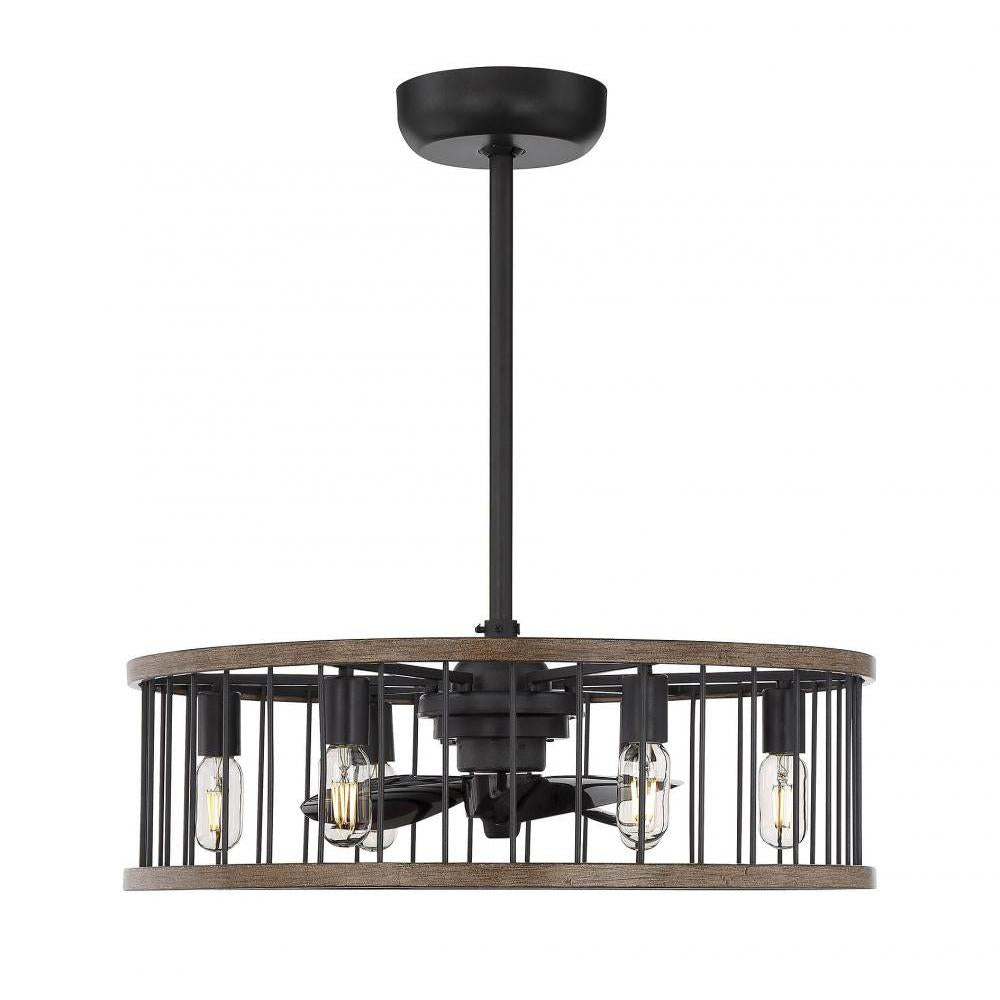 Kona 6-Light Fan D'Lier in Sapele