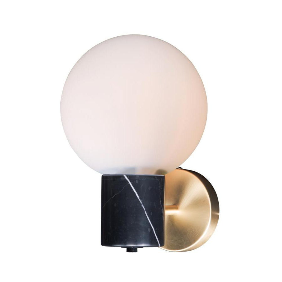 Maxim Lighting 26030SWSBRBK Vesper 7.75 Wall Sconce - Satin Brass / Black