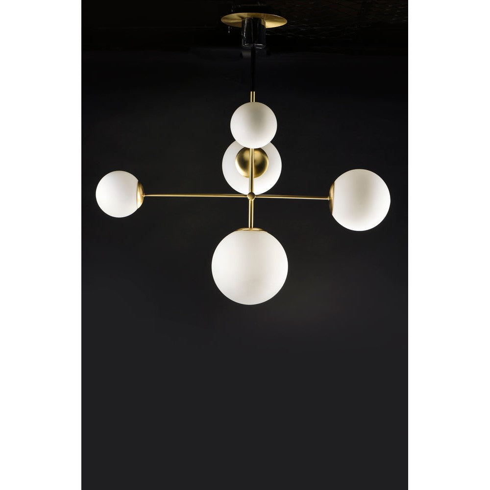 Maxim Lighting VESPER 26037SWSBRBK Pendant Mid Century Modern - Black