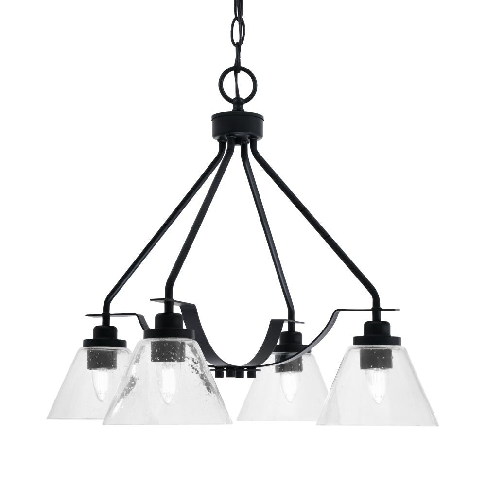 Toltec Company ODYSSEY 2604-MB-302 Chandelier - Black