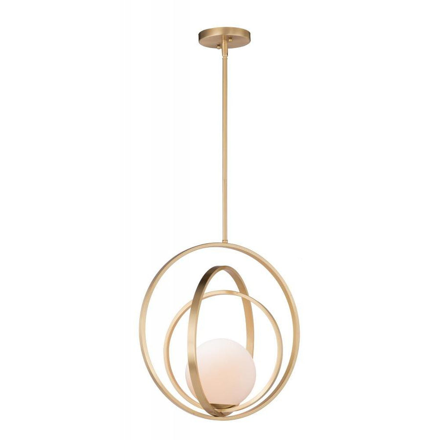 Maxim Lighting 26054SWSBR Coronet 17.5 Inch Semi Flush Mount Light – Satin Brass