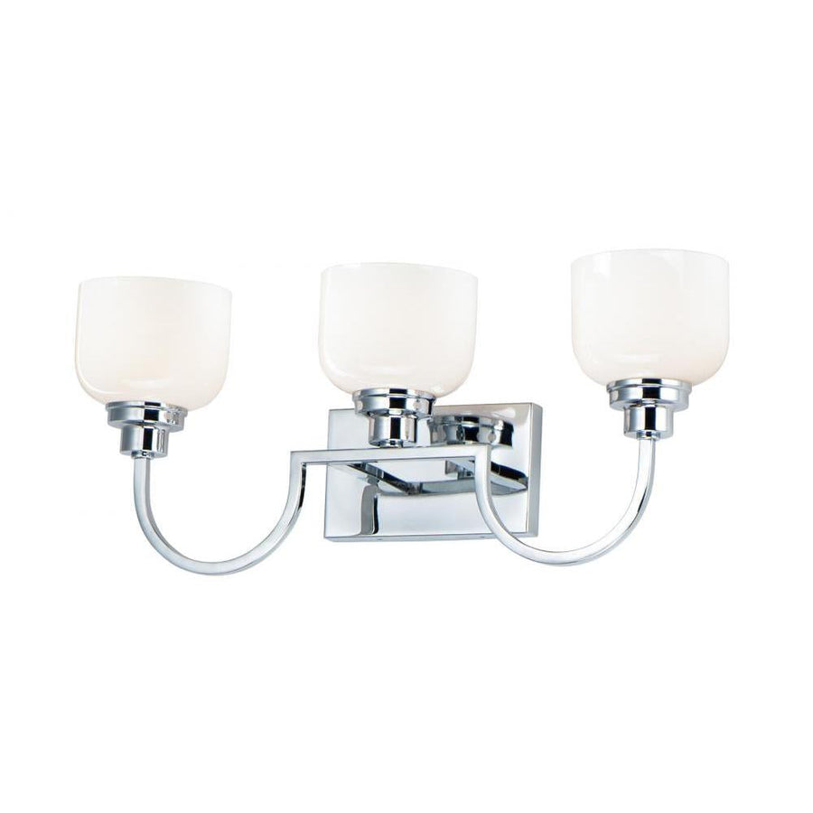 Maxim Lighting 26063WTPC Swale 24.75 Inch Bathroom Vanity - Polished Chrome