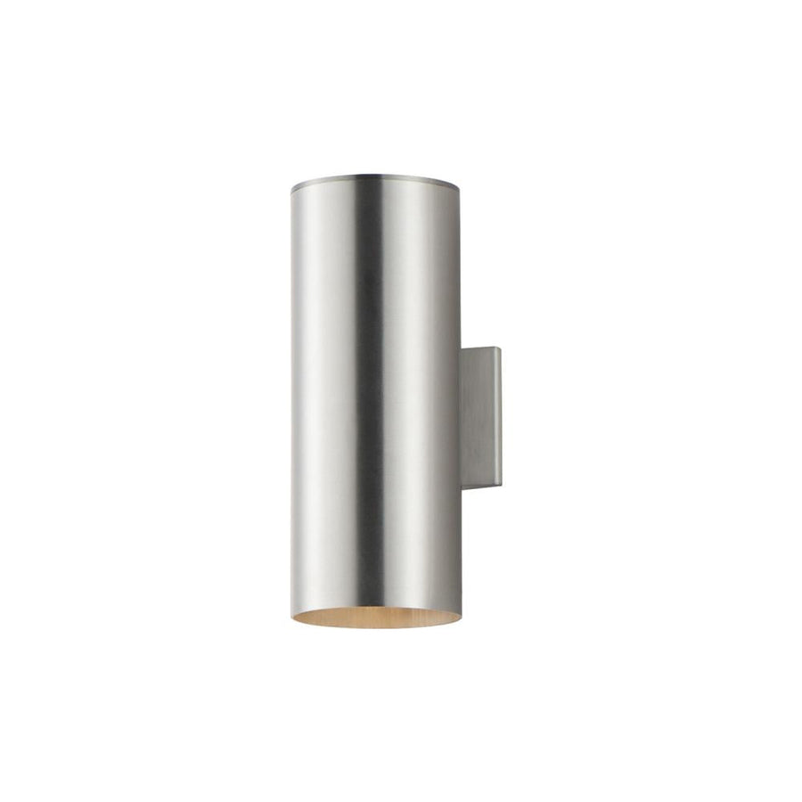 Outpost 6 Inch Outdoor Wall Lantern – Brushed Aluminum