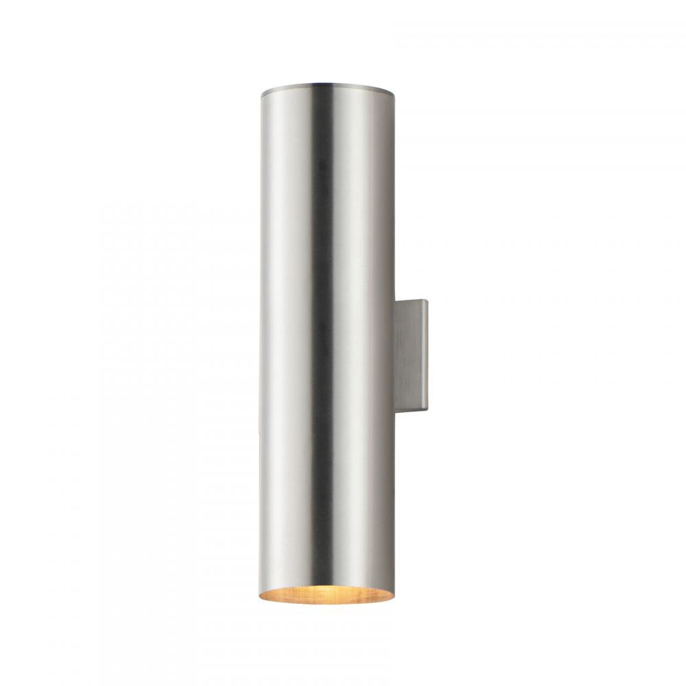 Outpost 6 Inch Outdoor Wall Lantern – Brushed Aluminum