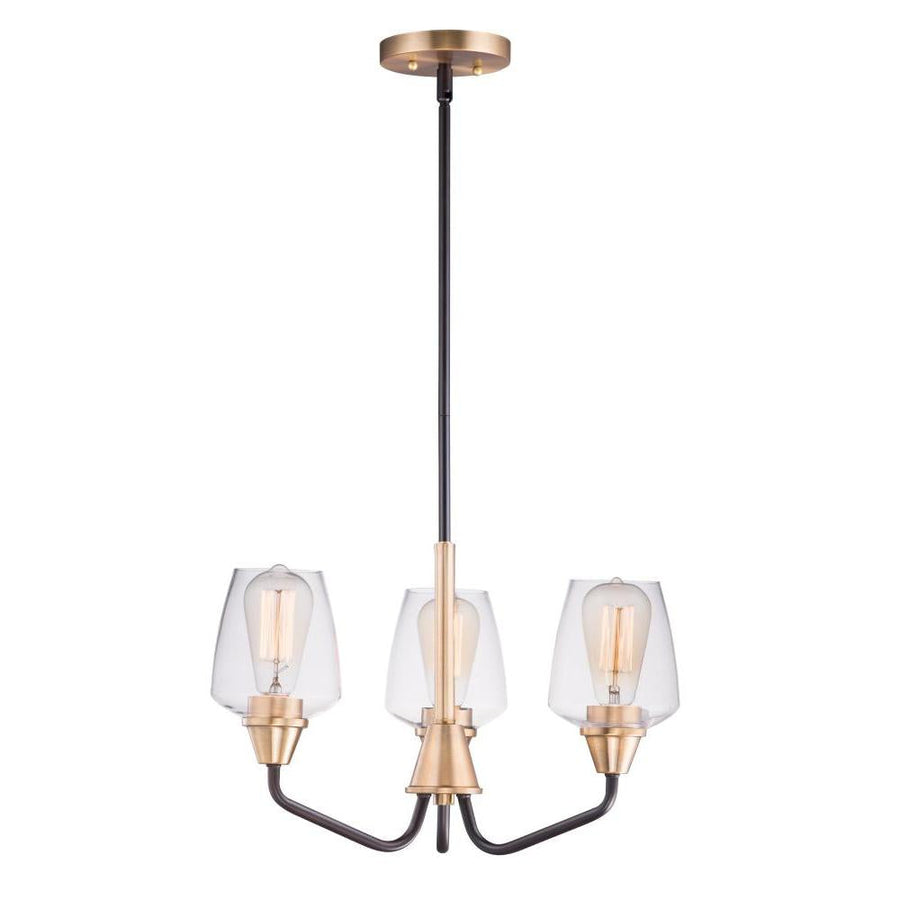 Goblet 19 Inch Mini Chandelier – Bronze / Antique Brass
