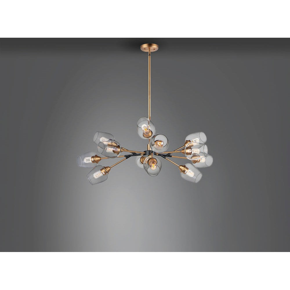 Maxim Lighting SAVVY 26347CLABBK Chandelier Traditional - Antique Brass